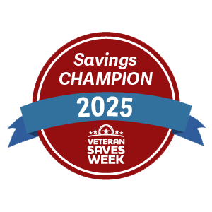 Savings champion veteran week 2025 bagde